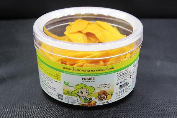 มะม่วงโชคอนันต์คลุกน้ำปลาหวาน 100g (กระปุก)